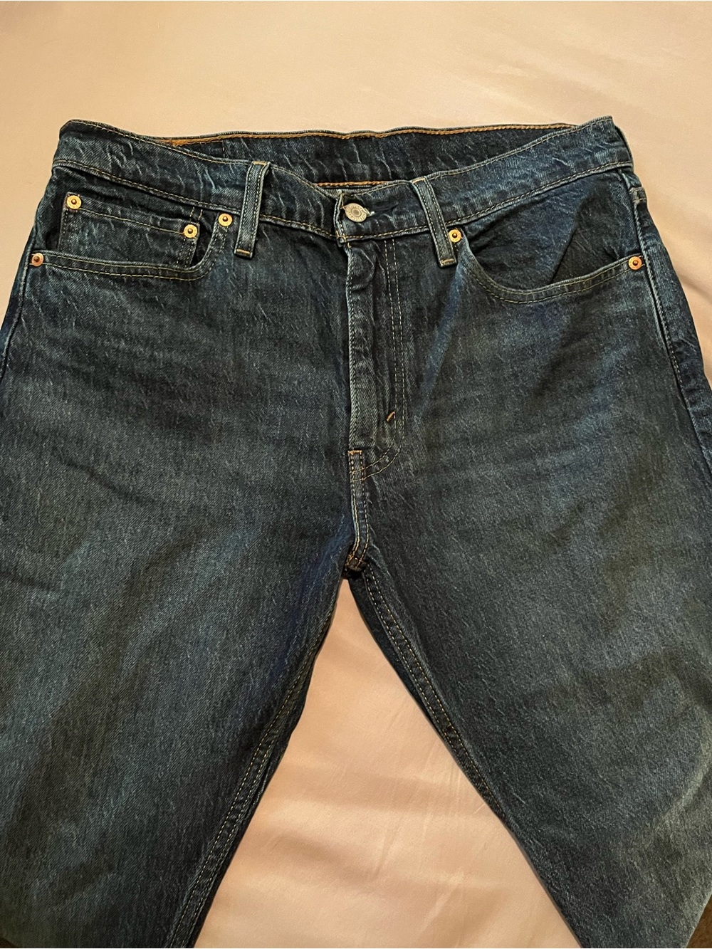 Levi's Men's Straight Jeans in Dark Blue